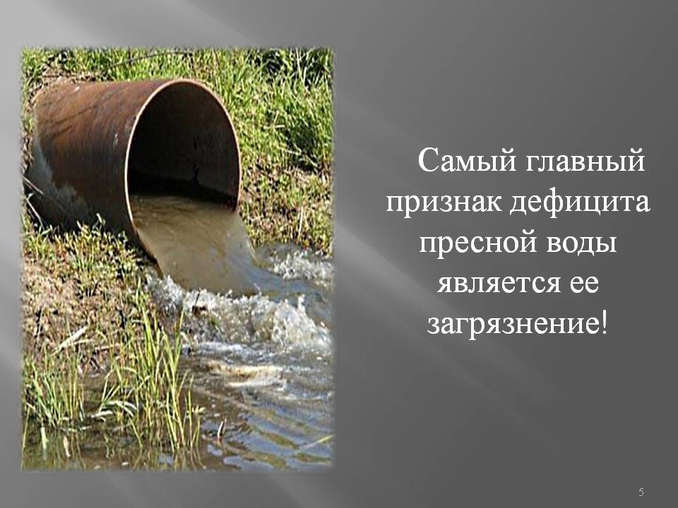 Проблема чистой воды проект